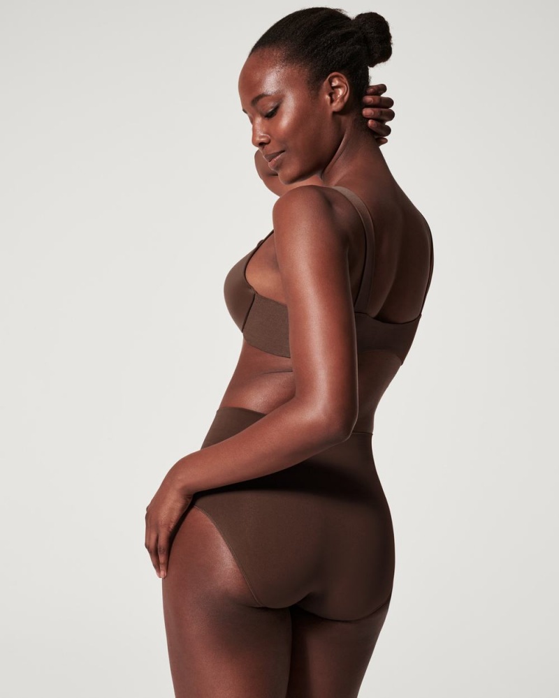 Spanx EcoCare Seamless Shaping Panties Brown | 06975-OCDQ