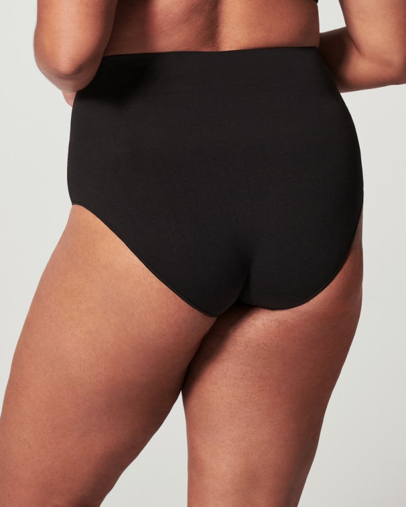 Spanx EcoCare Seamless Shaping Panties Black | 23045-QUXS