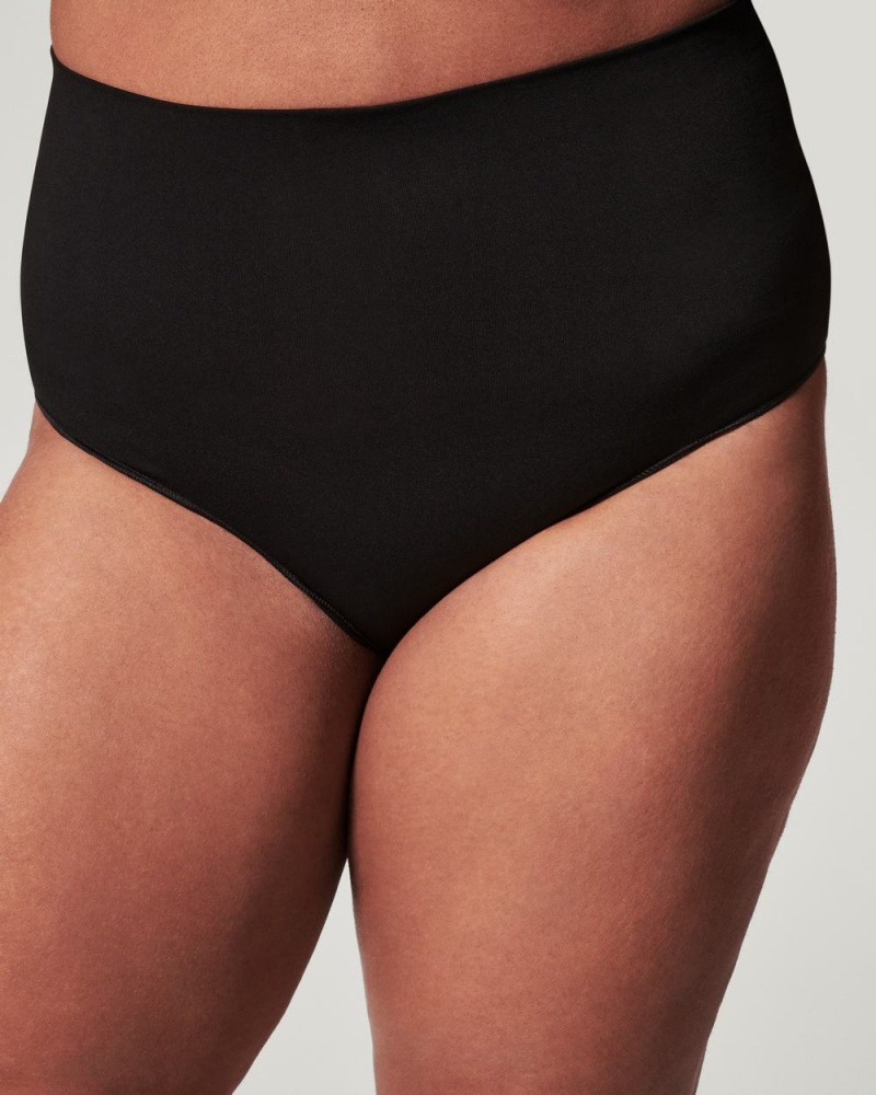 Spanx EcoCare Seamless Shaping Panties Black | 23045-QUXS