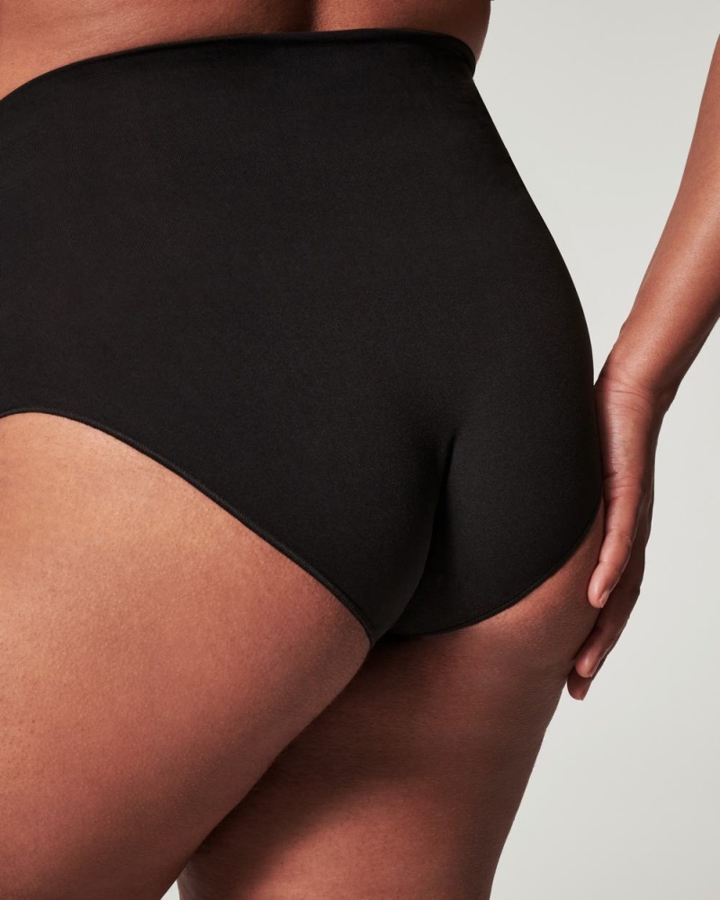 Spanx EcoCare Seamless Shaping Panties Black | 23045-QUXS