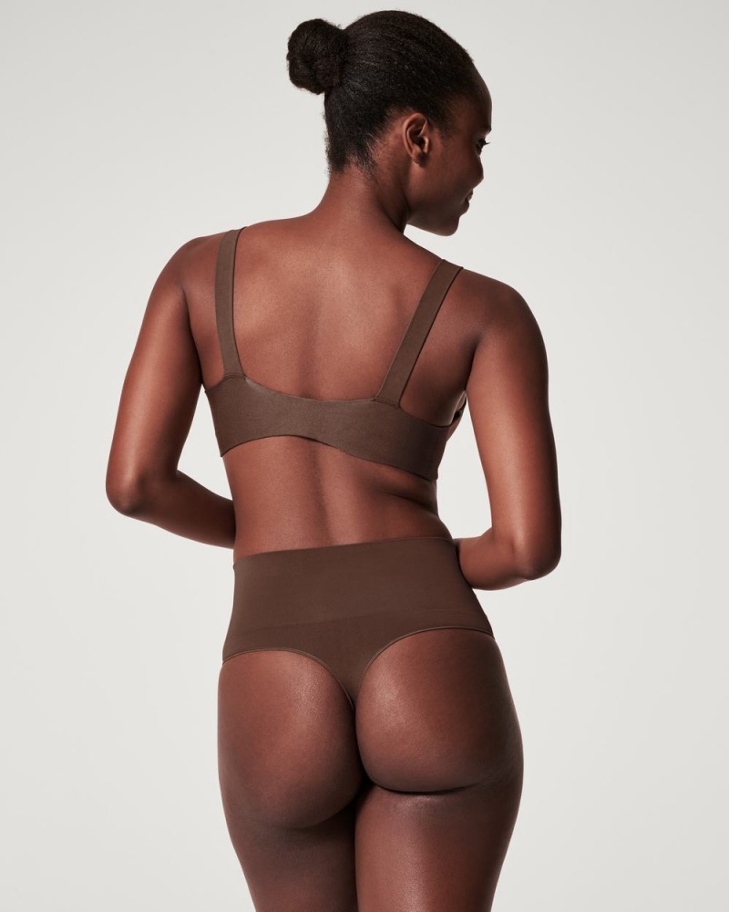 Spanx EcoCare Seamless Shaping Panties Brown | 48365-VQLI