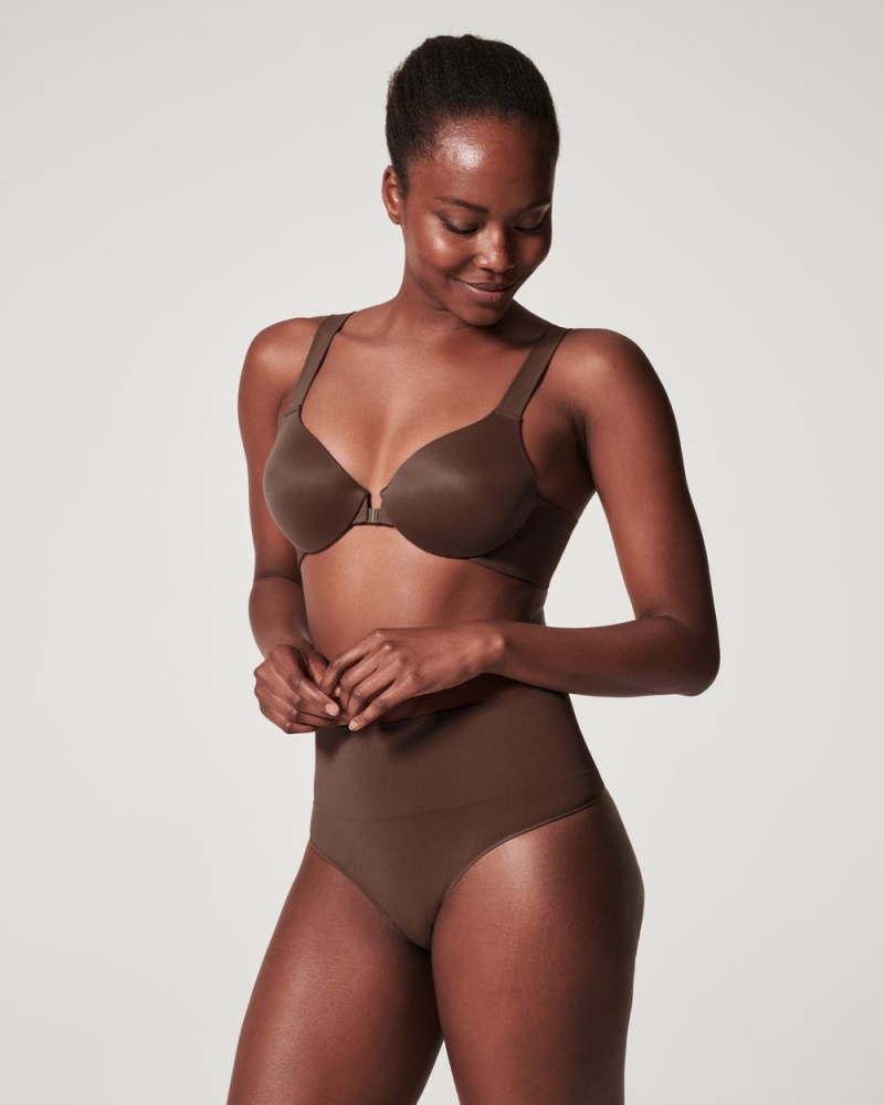 Spanx EcoCare Seamless Shaping Panties Brown | 48365-VQLI