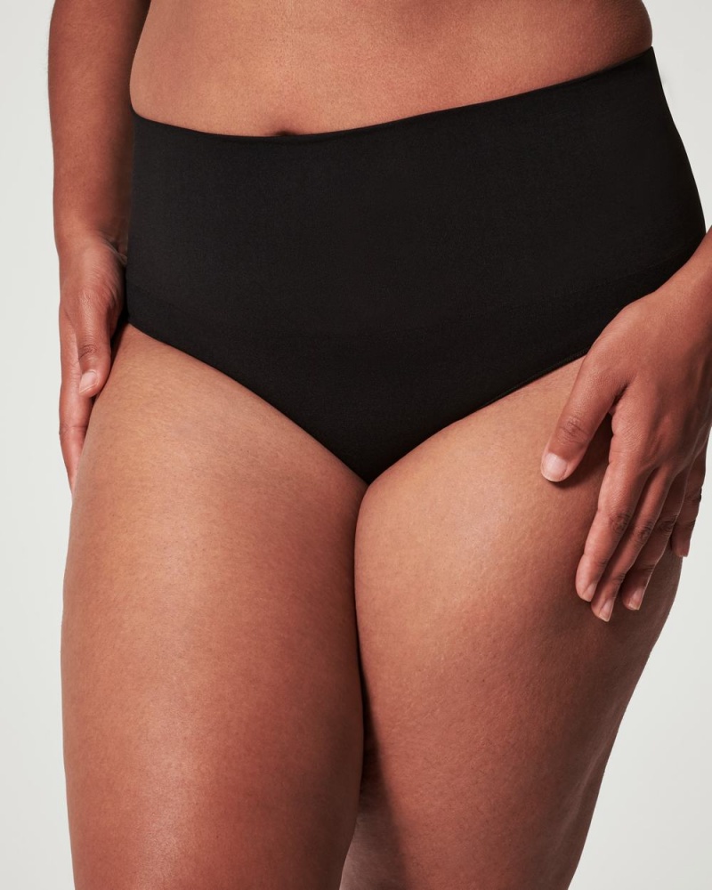 Spanx EcoCare Seamless Shaping Panties Black | 78143-FHMN