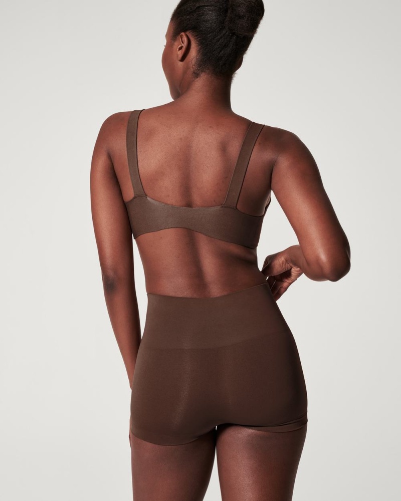 Spanx EcoCare Seamless Shaping Panties Brown | 61382-FJCH