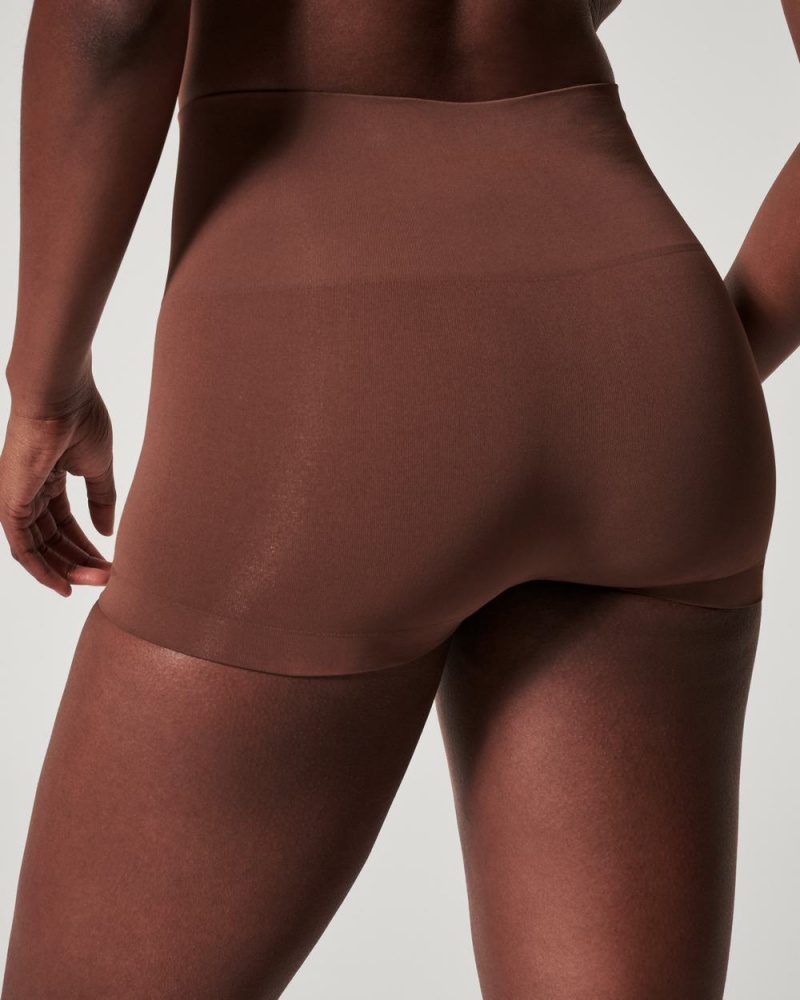 Spanx EcoCare Seamless Shaping Panties Brown | 61382-FJCH