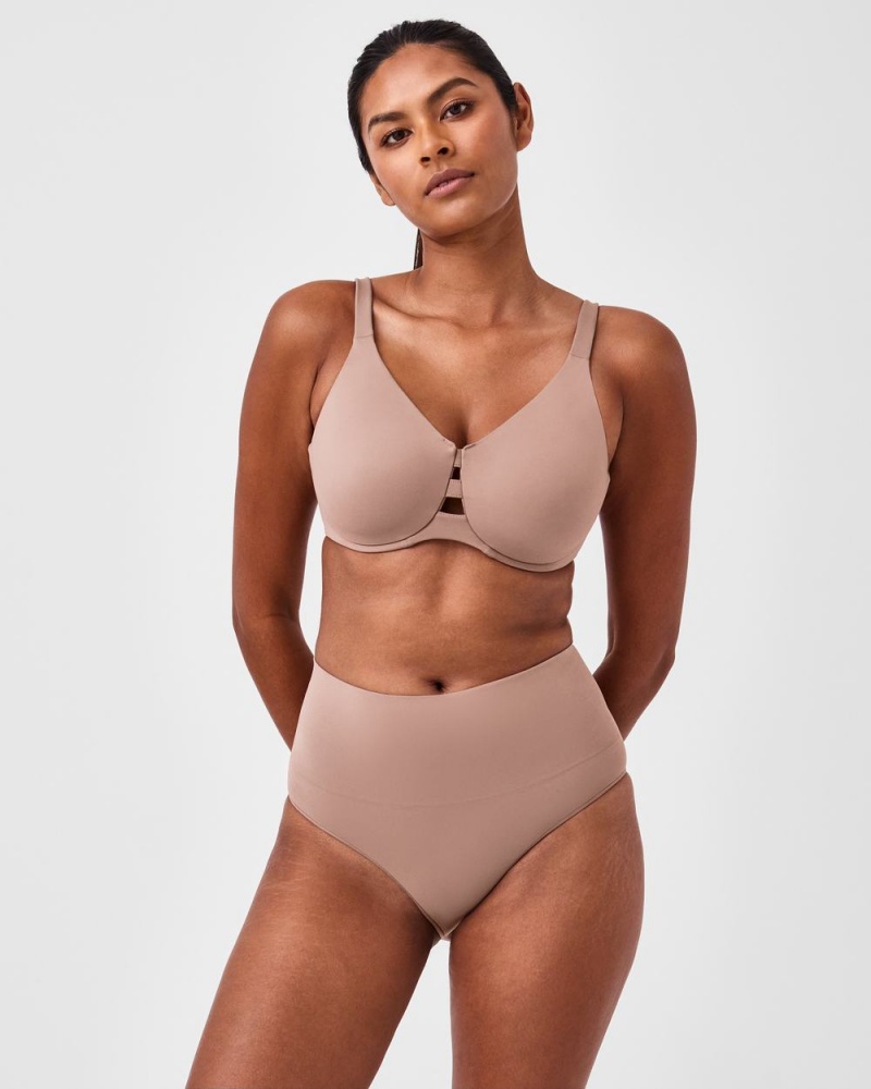 Spanx EcoCare Seamless Shaping Panties Cafe Au Lait | 24071-YHWZ