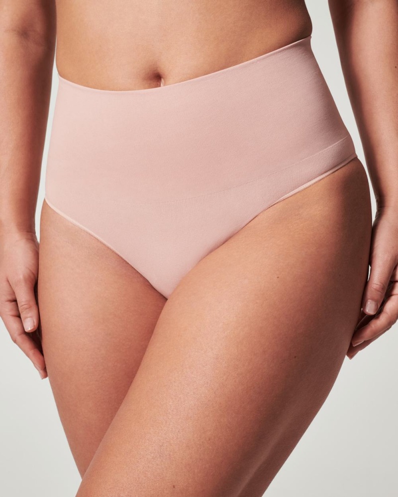 Spanx EcoCare Seamless Shaping Panties Rose | 93284-OTLC