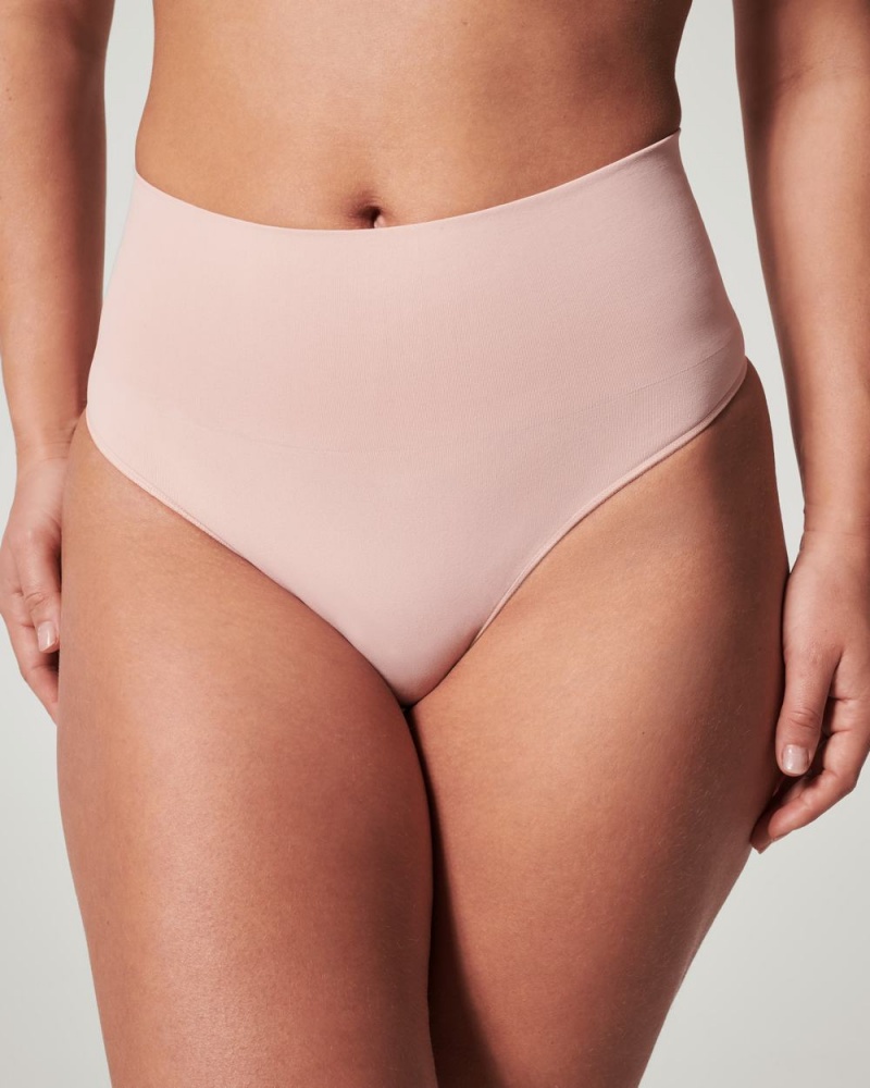 Spanx EcoCare Seamless Shaping Panties Rose | 27086-ISZJ