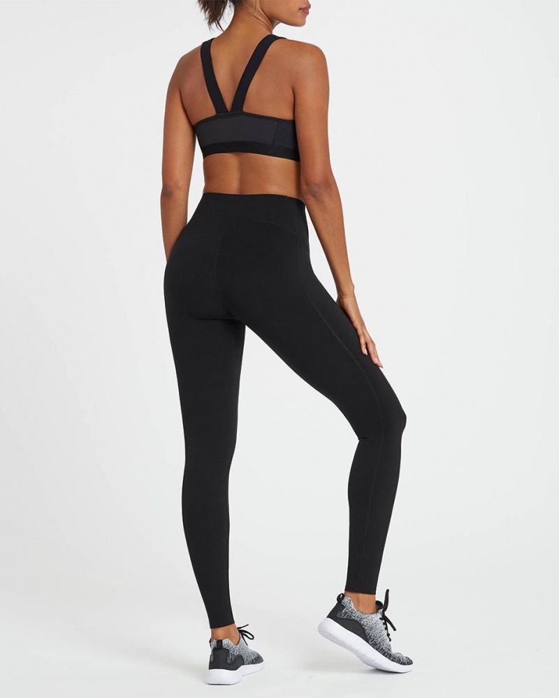 Spanx Every.Wear Active Icon Leggings Black | 94150-QLTU