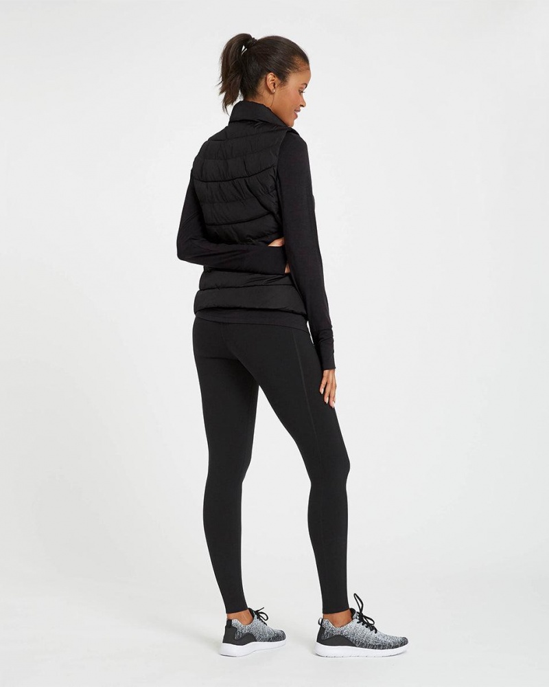 Spanx Every.Wear Active Icon Leggings Black | 94150-QLTU