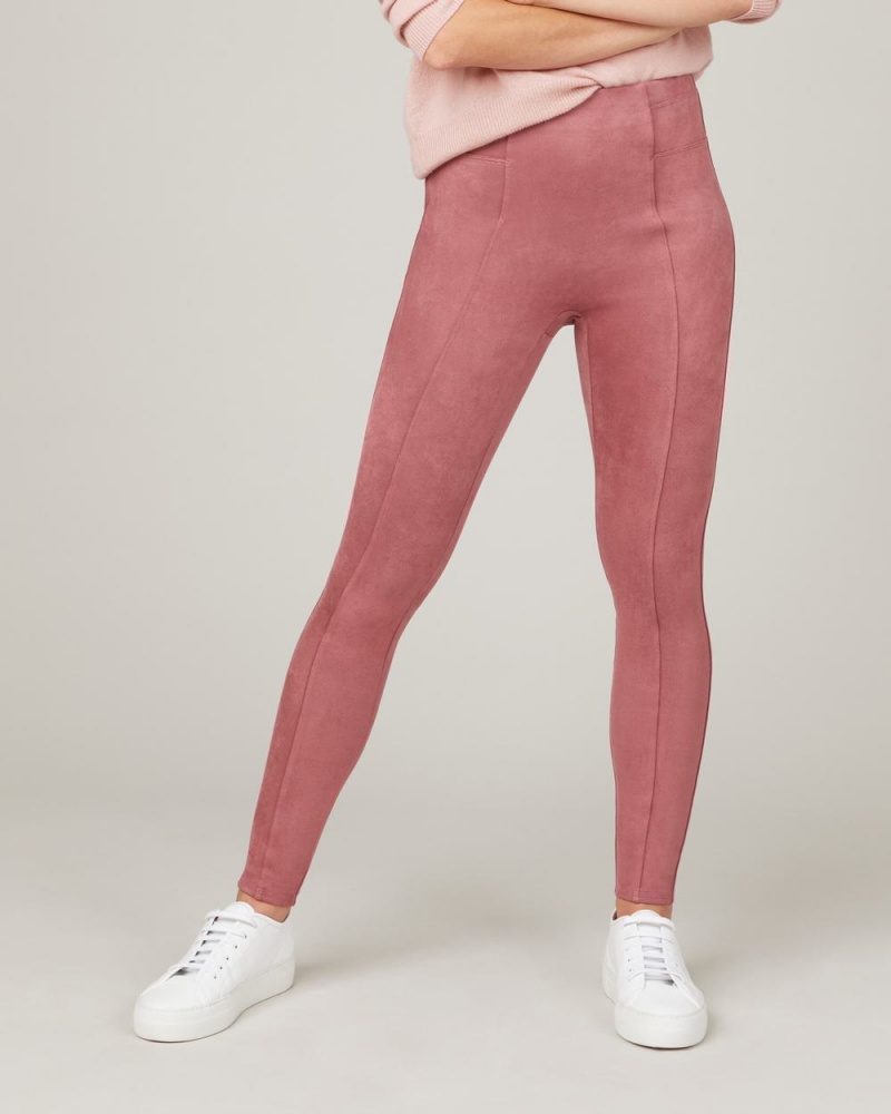 Spanx Faux Suede Leggings Rose | 68752-JFVB