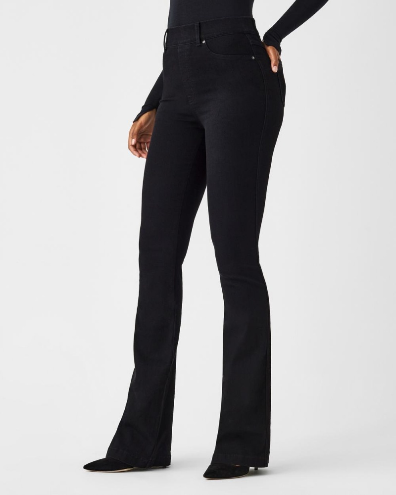 Spanx Flare Jeans Black | 43907-FHXU