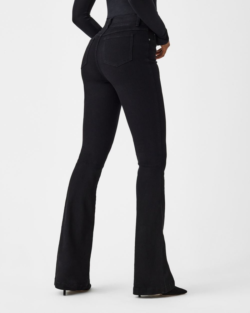 Spanx Flare Jeans Black | 43907-FHXU