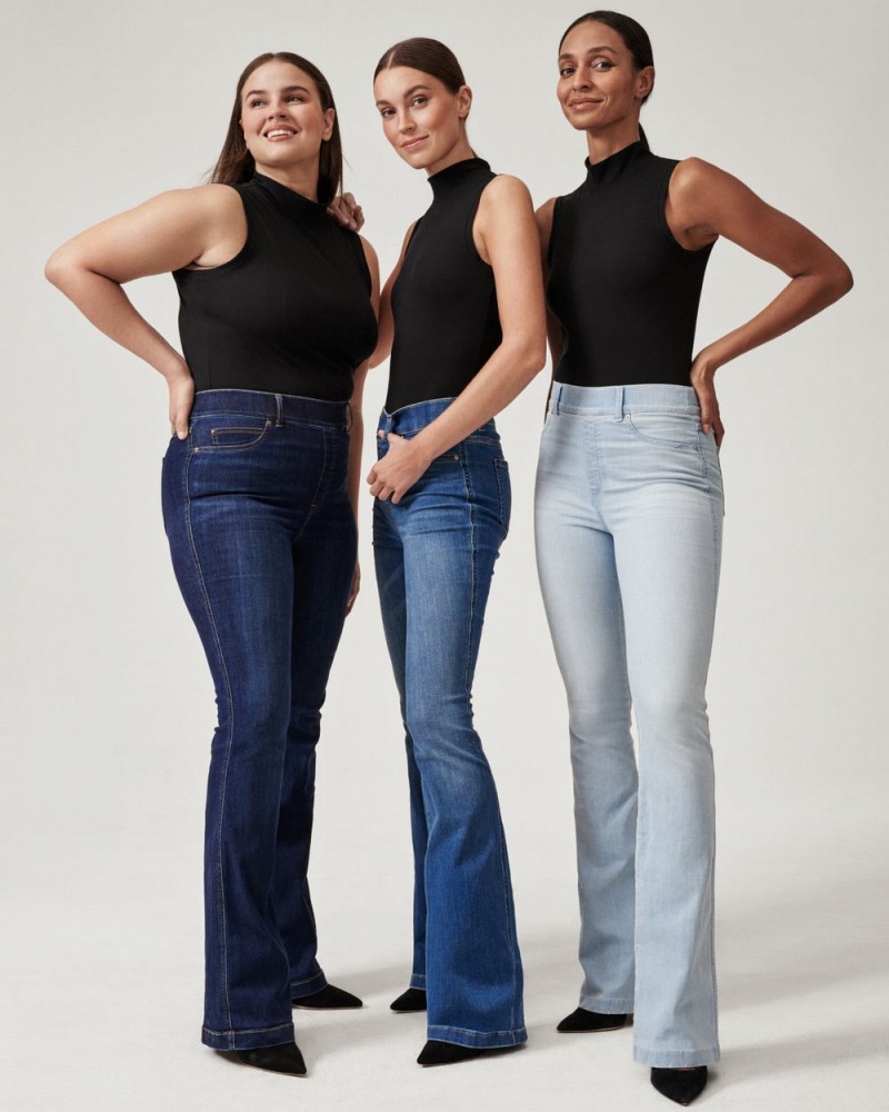 Spanx Flare Jeans Midnight Shade | 18762-CZQU