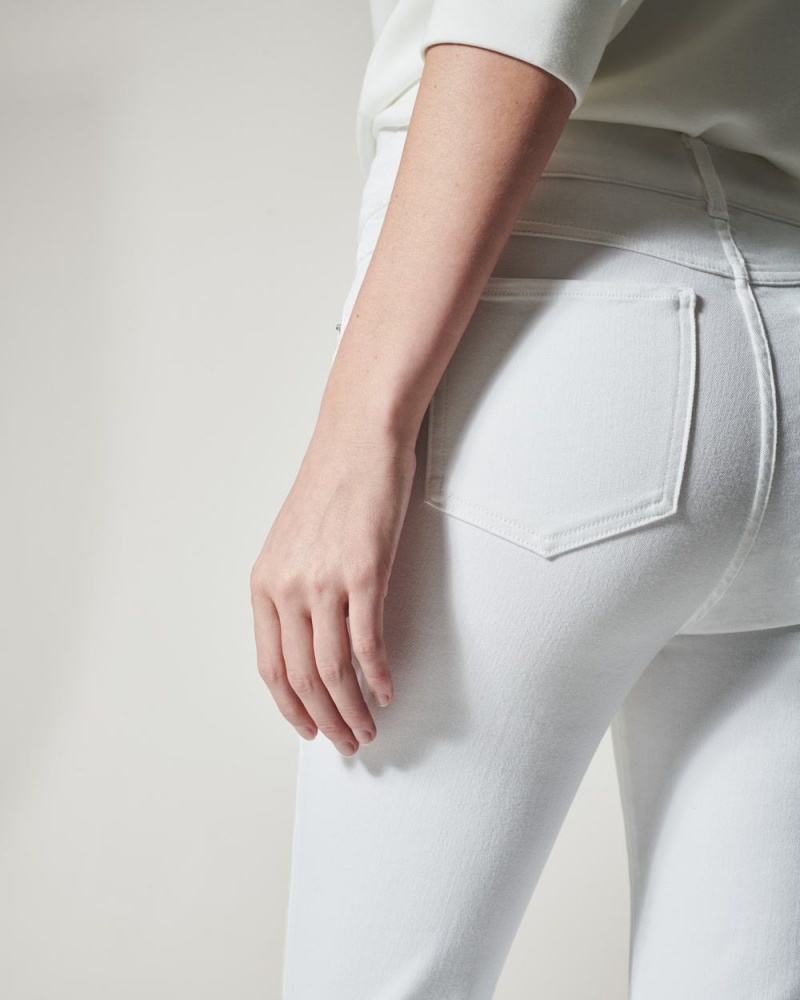 Spanx Flare Jeans White | 46182-AJML