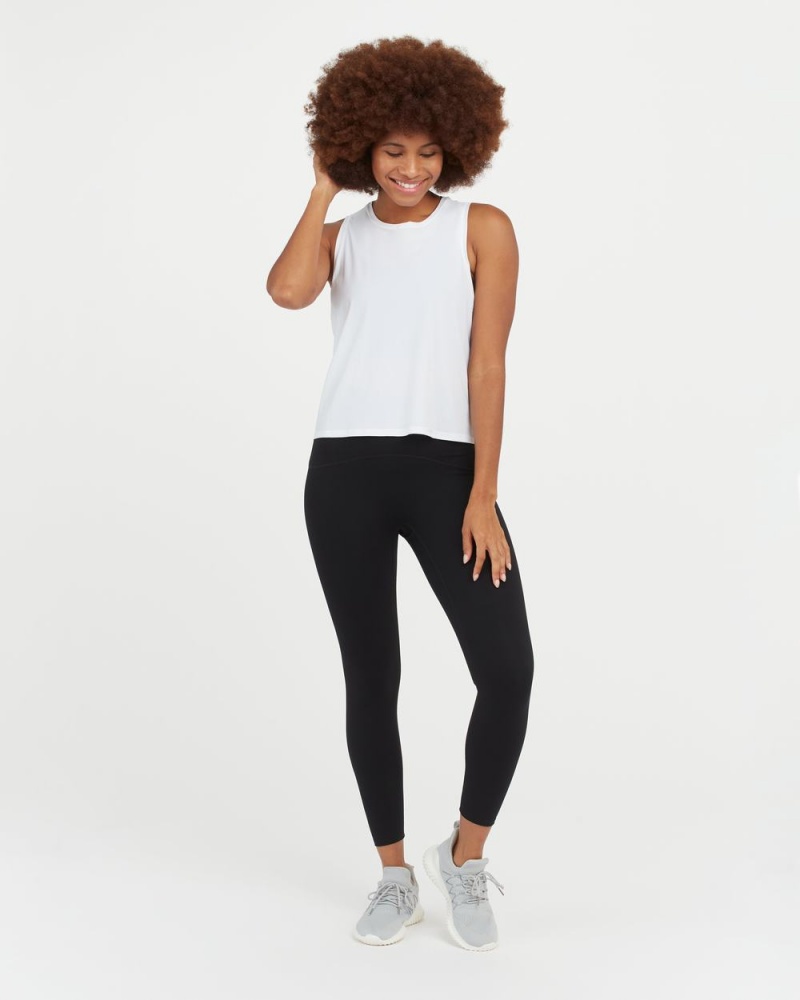 Spanx Go Lightly At-The-Hip Tank Top White | 24108-ADNW