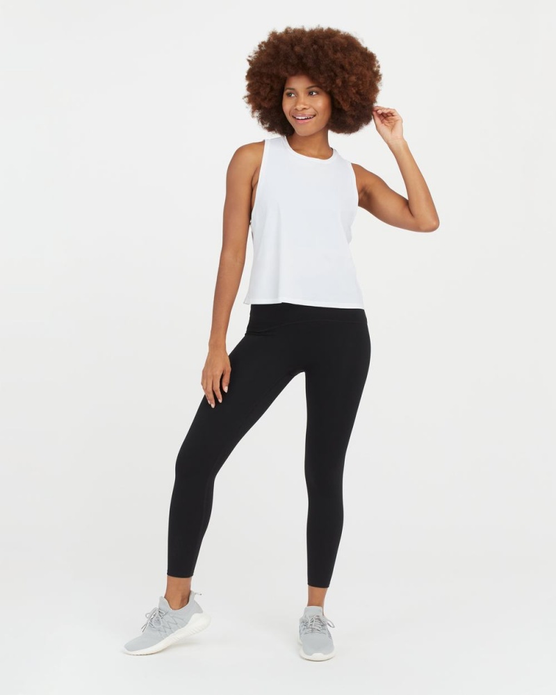 Spanx Go Lightly At-The-Hip Tank Top White | 24108-ADNW