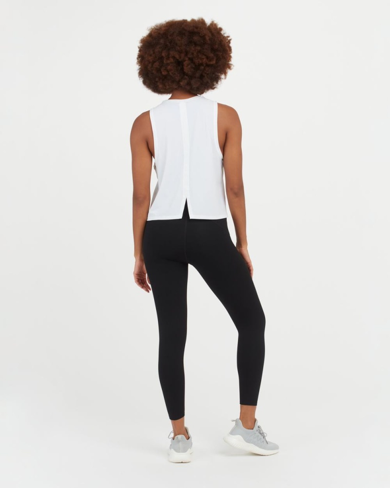 Spanx Go Lightly At-The-Hip Tank Top White | 24108-ADNW