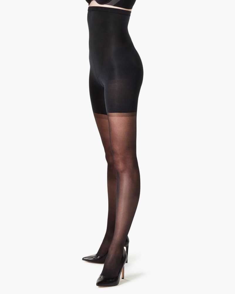 Spanx High-Waisted Shaping Sheers Stockings Black | 02783-DAHV