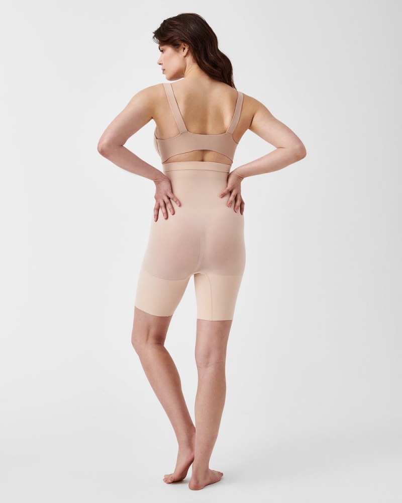 Spanx Higher Power Shorts Beige | 25410-DGWX