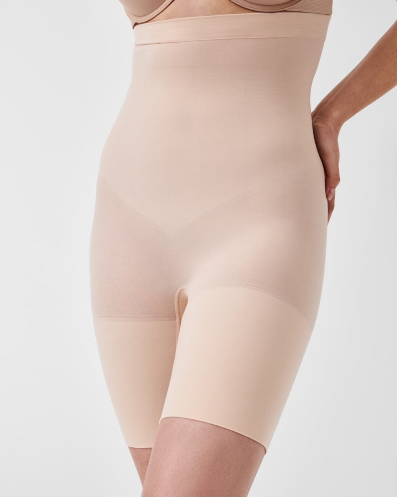 Spanx Higher Power Shorts Beige | 25410-DGWX