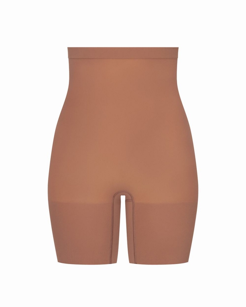 Spanx Higher Power Shorts Cafe Au Lait | 07684-OEJQ