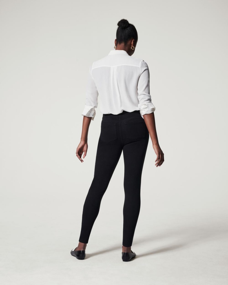 Spanx Jean-ish® Ankle Leggings Black | 05942-GEHS