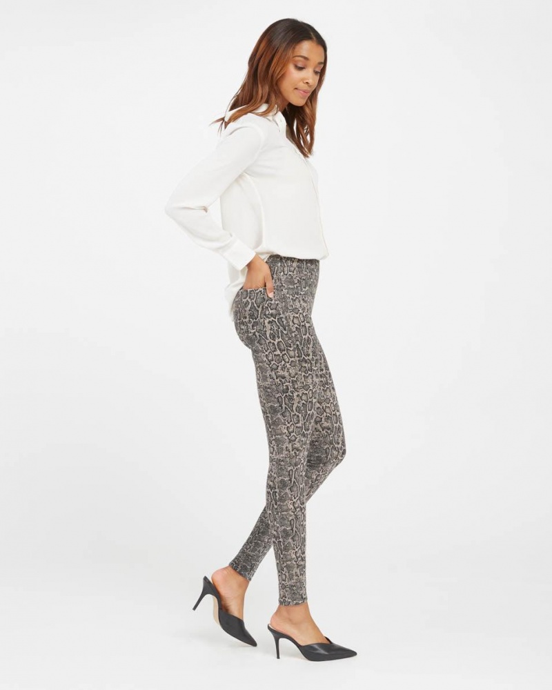 Spanx Jean-ish® Ankle Leggings Grey Brown | 54920-WCOB