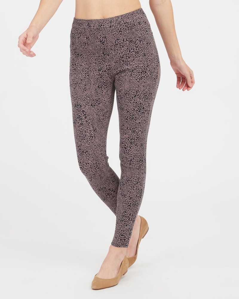 Spanx Jean-ish® Ankle Leggings Leopard | 96035-UEYD