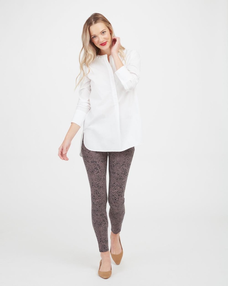 Spanx Jean-ish® Ankle Leggings Leopard | 96035-UEYD