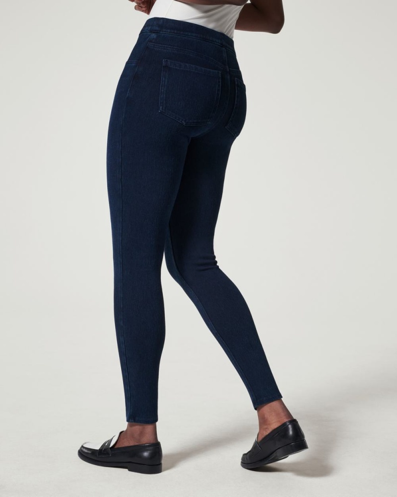 Spanx Jean-ish® Ankle Leggings Navy | 40386-BNSZ