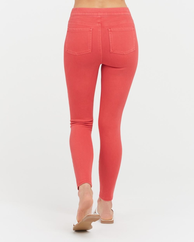 Spanx Jean-ish® Ankle Leggings Red | 62459-OSBG