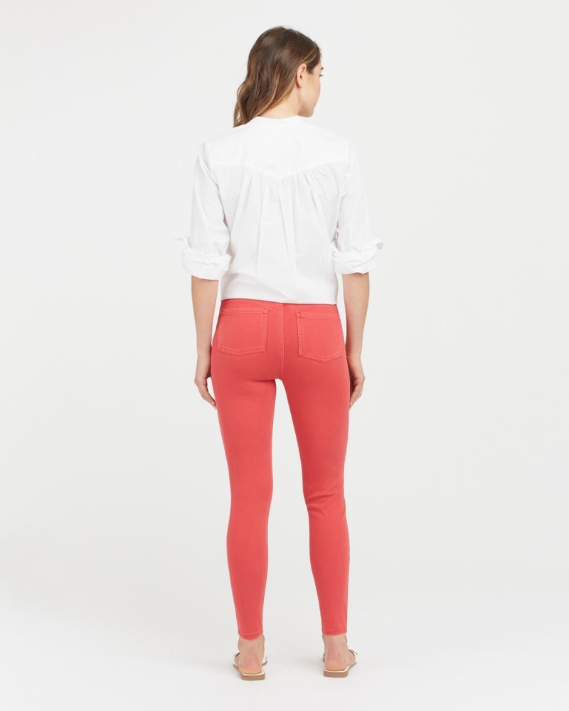 Spanx Jean-ish® Ankle Leggings Red | 62459-OSBG