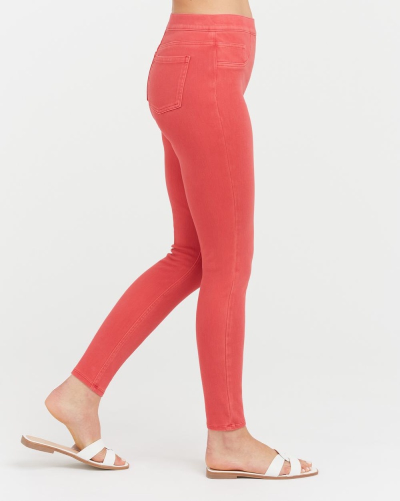 Spanx Jean-ish® Ankle Leggings Red | 62459-OSBG