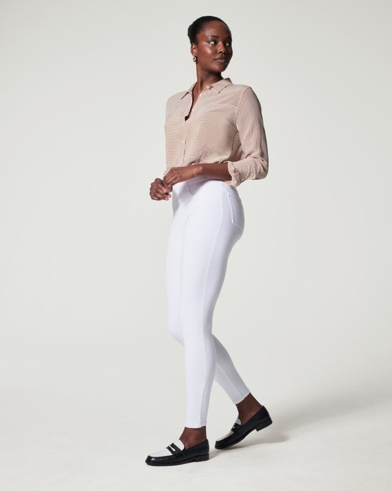 Spanx Jean-ish® Ankle Leggings White | 06917-KNYG