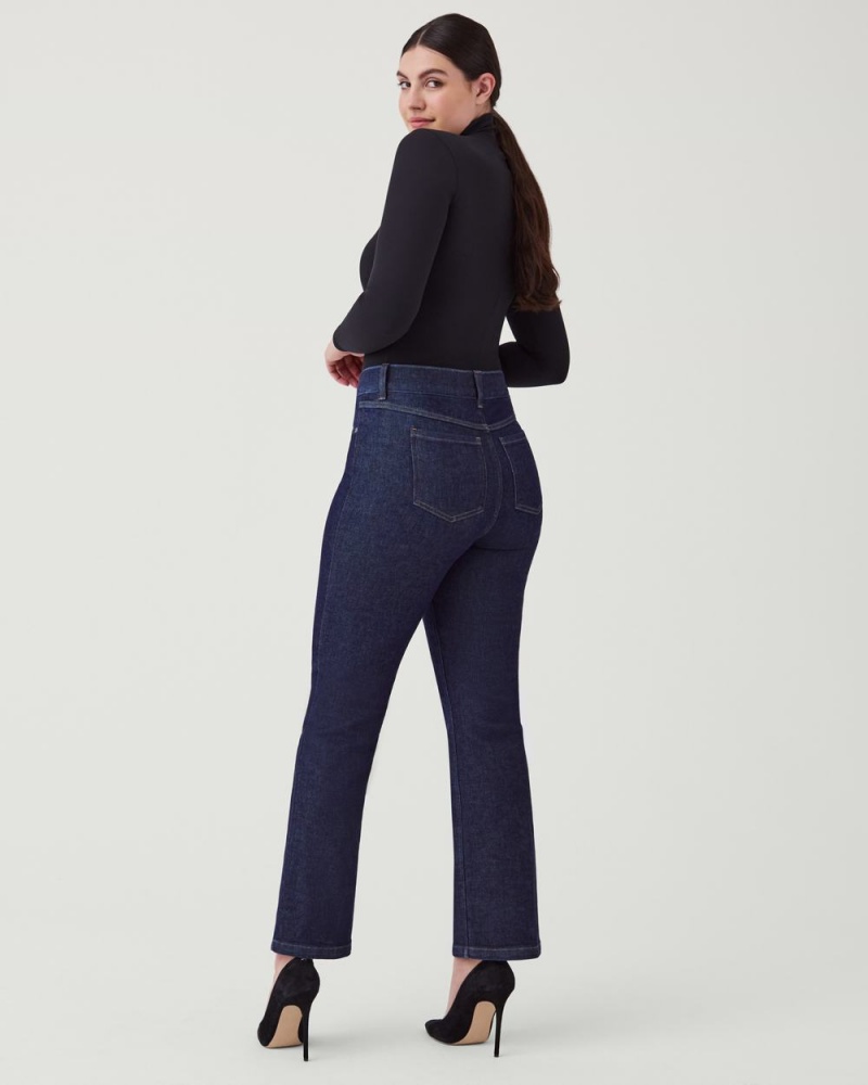 Spanx Kick Flare Jeans Indigo | 60751-GJQI