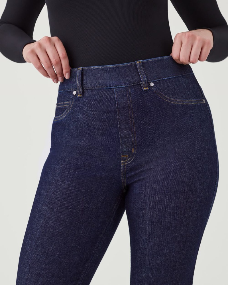 Spanx Kick Flare Jeans Indigo | 60751-GJQI