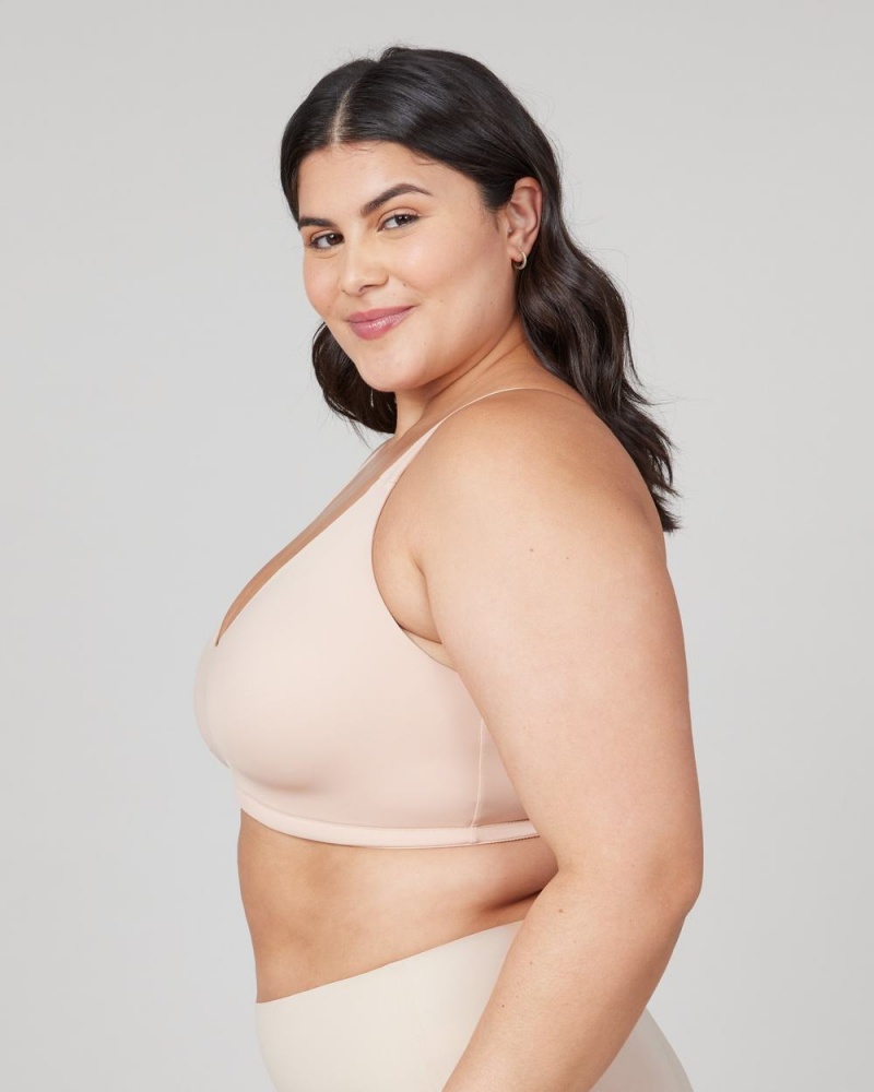 Spanx Low Profile Wireless Minimizer Bras Beige | 24370-ODKC