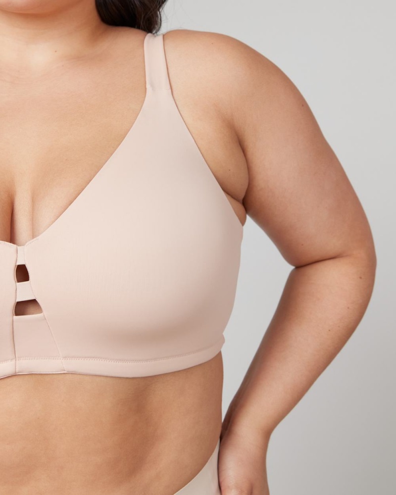 Spanx Low Profile Wireless Minimizer Bras Beige | 24370-ODKC