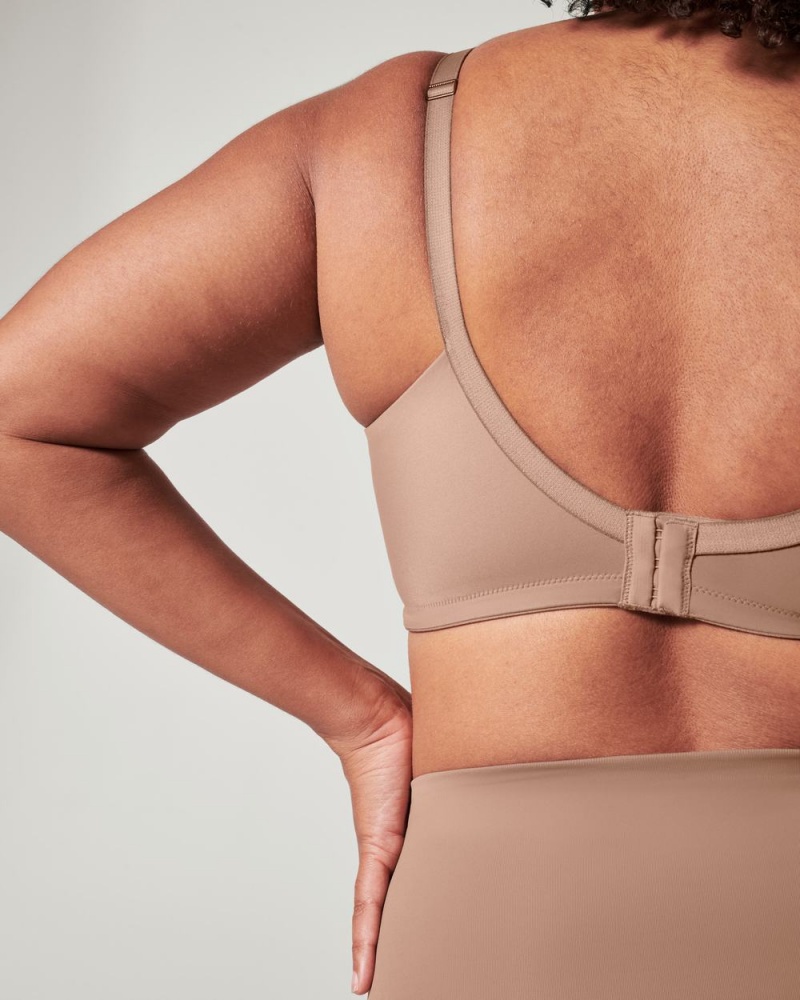 Spanx Low Profile Wireless Minimizer Bras Cafe Au Lait | 34167-LJDS