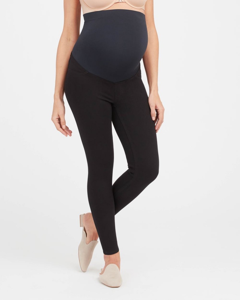 Spanx Mama Ankle Jean-ish® Leggings Black | 93245-CEVA