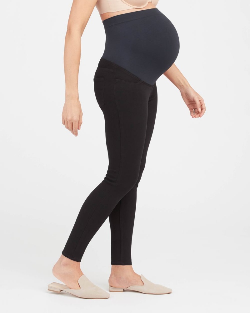 Spanx Mama Ankle Jean-ish® Leggings Black | 93245-CEVA