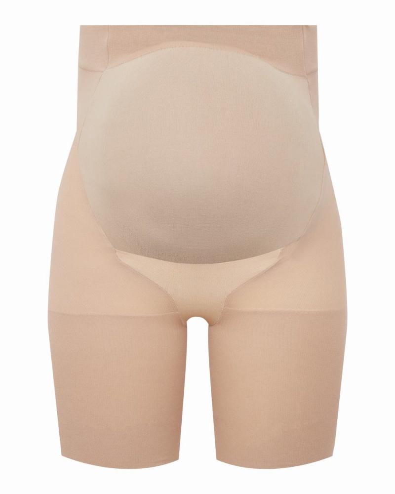 Spanx Mama Shorts Beige | 75430-EBCD