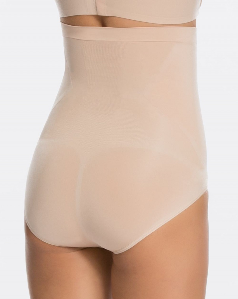 Spanx OnCore High-Waisted Panties Beige | 09268-KAMY