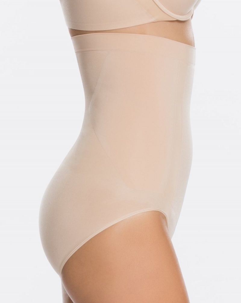 Spanx OnCore High-Waisted Panties Beige | 09268-KAMY