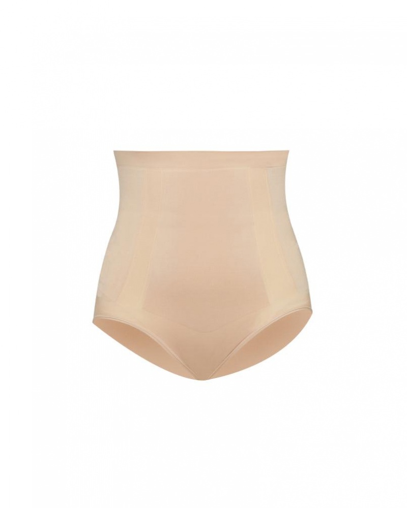 Spanx OnCore High-Waisted Panties Beige | 09268-KAMY