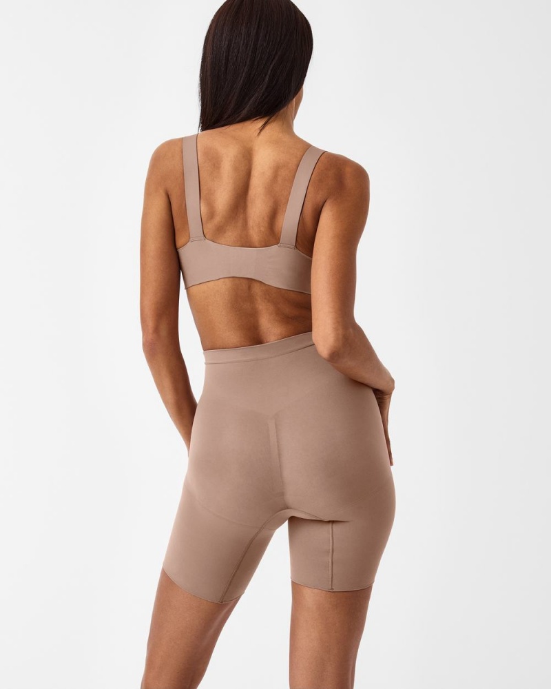 Spanx Power Shorts Cafe Au Lait | 04891-RPGU