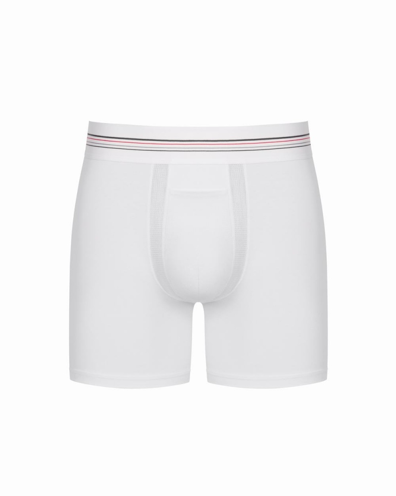 Spanx Sculpt Cotton Boxer Briefs White | 32971-UCYS