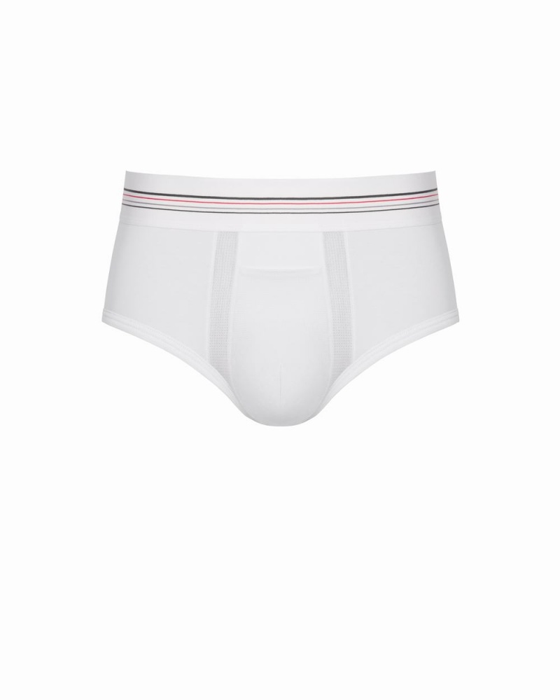 Spanx Sculpt Cotton Briefs White | 92356-JFYT