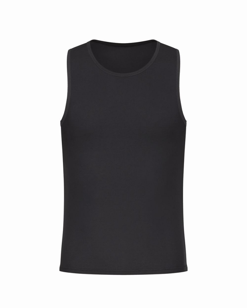 Spanx Sculpt Cotton Tank Black | 96574-KNVT